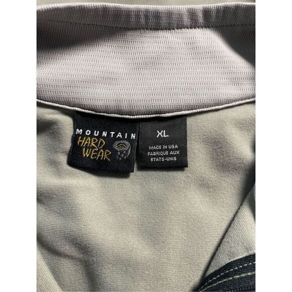 Mountain Hardwear Mens Gray Short Sleeve 1/4 Zip Cycling Athletic Jersey XL - Picture 16 of 16